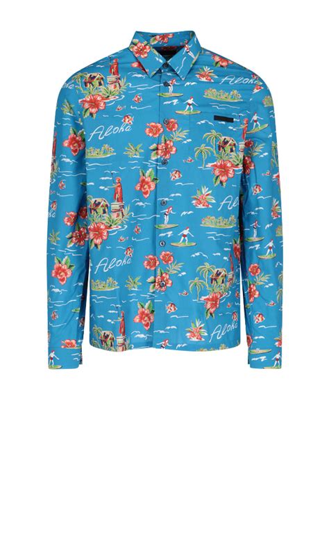 prada pocket shirt|Prada hawaiian shirts.